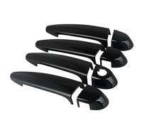 HGMGFYCX Para E87 E90 E91 E92 E93 F30 X1 X2 X3 X4 X5 X6 2005-2012 4 Unids/set ABS Manija De Puerta De Plástico Cubre Embellecedores Accesorio (Black)