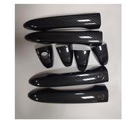 HGMGFYCX Para Jeep Para Compass 2017 2018 2019 2020 2021 2022 Car Body Cover Detector Stick Frame Lamp Trim ABS Door Handle Armrest Handrail (Have Smart Hole1)