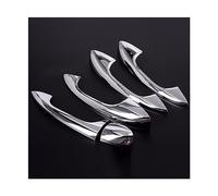 HGMGFYCX Para Mercedes Para Benz Clase C W205 GLC X253 Clase E W213 Auto ABS Cromo Exterior Cubierta Manija Puerta Pegatina Embellecedora Accesorios Coche (Bright silver)