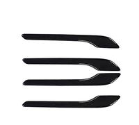 HGMGFYCX Para Tesla Para Modelo 3 Para Modelo Y ABS Manija Puerta Coche Accesorios Etiqueta Engomada Cubierta Puerta Externa Pasta Patrón 4 Unids/set (Gloss Black)