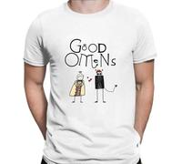 HGmkUNEa Good Omens T Shirt White M