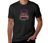 HGmkUNEa It's Not A Party Until The Canadian Shows Up Idea For Ladies and Gentelmen of All Times T-Shirt Black XXL