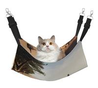 hgnbcsa Boat On The Beach - Cama para siesta y hamaca para ventana, suave y lavable, para gatos de interior, correas ajustables