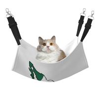 hgnbcsa Cama para siesta de gato con diseño de la bandera de México, hamaca suave y lavable para gatos de interior, correas ajustables