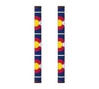 Hgnbcsa Colorado State Flag Magic Tape Handle Cover 2 piezas para electrodomésticos, refrigerador, microondas, horno, lavavajillas