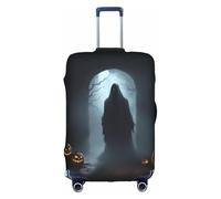 hgnbcsa Funda de equipaje con estampado de fantasmas de Halloween, funda de doble cara, para transporte en aeropuerto, White, XL, Maleta