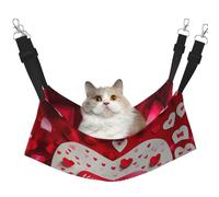 hgnbcsa Happy Valentine'S Day - Cama para siesta y hamaca para ventana, suave y lavable, para gatos de interior, correas ajustables