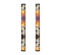 Hgnbcsa Irlanda Sunset Seascape Magic Tape - Funda para manija de electrodomésticos, refrigerador, microondas, horno, lavavajillas