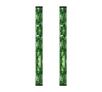 Hgnbcsa Monstera Deliciosa Banana Palm Magic Tape Handle Cover 2 piezas para electrodomésticos, refrigerador, microondas, horno, lavavajillas