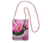 Hgnbcsa Spring Is In The Air - Bolso cruzado pequeño para mujer, mini monederos cruzados para teléfono celular, monederos de viaje, Pink, Talla única