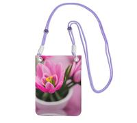 Hgnbcsa Spring Is In The Air - Bolso cruzado pequeño para mujer, mini monederos cruzados para teléfono celular, monederos de viaje, Purple, Talla única