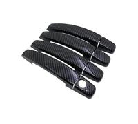 HGNMPGVVTZ Para Opel Para Corsa E 2015 2016 2017 2018 Para Vauxhall OPC VXR Auto Puerta Manija Cubierta Pegatina Patrones Fibra Carbono Negro Accesorios Coche(Handle 4 Door)