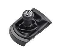 HGNMPGVVTZ Para SEAT Para Ibiza 2002 2003 2004 2005 2006 2007 2008 5/6 Pomo De Cambio De Marchas Coche Palanca Cambios Polaina Funda Cuero PU Funda Antipolvo(6 Speed Black Cover)