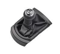 HGNMPGVVTZ Para SEAT Para Ibiza 2002 2003 2004 2005 2006 2007 2008 5/6 Pomo De Cambio De Marchas Coche Palanca Cambios Polaina Funda Cuero PU Funda Antipolvo(5 Speed Black Cover)