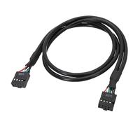 hgnxa Cable USB 2.0 de 9 pines hembra a hembra para placa base interna USB 2.0 de 9 pines a adaptadores hembra de 9 pines a hembra