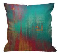 HGOD DESIGNS Funda de cojín abstracta, textura envejecida de sensación vintage con color azul, cian, amarillo, rojo, morado, rosa, funda de almohada para sala de estar, dormitorio, sofá, silla, 18 x