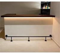 HGOuhK Barra de reposapiés Barra, Individual Estante Alto for pies for Estudio Danza, Restaurante, sótano, Cerca Interior, Agarre/pasamanos Barandilla para reposapiés de Barra(150cm/4.5ft)