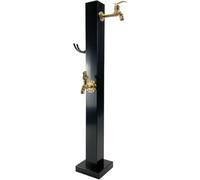 HGOuhK Columna de Agua para Jardín Columna de agua vertical independiente for jardín con grifo cobre, soporte cuadrado for manguera e hidrante montado en el suelo
