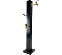 HGOuhK Columna de Agua para Jardín Columna de agua vertical independiente for jardín con grifo cobre, soporte cuadrado for manguera e hidrante montado en el suelo