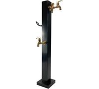 HGOuhK Columna de Agua para Jardín Columna de agua vertical independiente for jardín con grifo cobre, soporte cuadrado for manguera e hidrante montado en el suelo