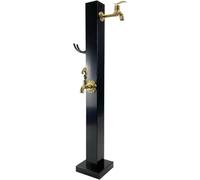 HGOuhK Columna de Agua para Jardín Columna de agua vertical independiente for jardín con grifo cobre, soporte cuadrado for manguera e hidrante montado en el suelo