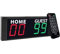 HGOuhK Marcador electrónico Marcador Digital portátil, minimarcador Digital electrónico, Tablero de Juego de béisbol y Voleibol, marcadores y Temporizador