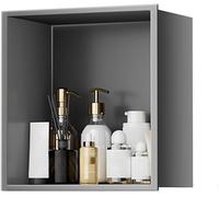 HGOuhK Nicho de Ducha Acero Inoxidable 304: Estante Pared Empotrado for un fácil Almacenamiento en el baño, Organizador Duradero y Elegante(Grigio)