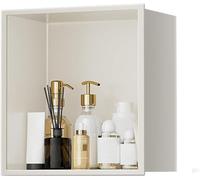 HGOuhK Nicho de Ducha Acero Inoxidable 304: Estante Pared Empotrado for un fácil Almacenamiento en el baño, Organizador Duradero y Elegante(Bianco)