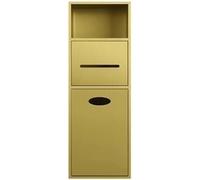 HGOuhK Nicho de Ducha Acero Inoxidable con Estante Empotrado for duchas y bañeras, Duradero Funcional(Gold 20x63x13.5cm)