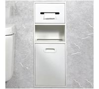 HGOuhK Nicho de Ducha Acero Inoxidable: Estante Almacenamiento Empotrado for baño for artículos tocador, champú y jabón(Bianco)