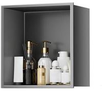 HGOuhK Nicho de Ducha Acero Inoxidable - Estante Pared Empotrado for Almacenamiento en el baño No Necesita Azulejos, fácil instalación(Grigio)