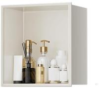 HGOuhK Nicho de Ducha Acero Inoxidable: Estante Pared Empotrado for facilitar el Almacenamiento en baño, Organizador Duradero for duchas Modernas(Bianco)