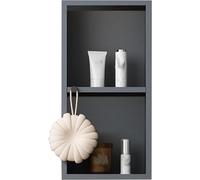 HGOuhK Nicho de Ducha de Acero Inoxidable Gabinete de nicho Acero Inoxidable, Estante Ducha Empotrado, gabinete Pared divisoria, Acabado TV Disponible(Grigio)