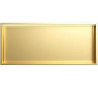 HGOuhK Nicho de Ducha de Acero Inoxidable Nicho Negro de Acero Inoxidable, con LED, no Requiere Azulejos, nicho Empotrado Acabado metálico(Champagne Gold,72x32x12.5cm)