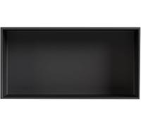 HGOuhK Nicho de Ducha de Acero Inoxidable Stainless Steel Black Niche Bathroom WC Shower Enclosure Metal Finished Recessed Cabinet Shelf