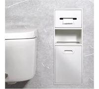 HGOuhK Organizador de nicho Ducha Empotrado Acero Inoxidable, Estante Almacenamiento Integrado for baño, Cocina y Dormitorio(White-a)