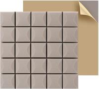 HGOuhK Paneles acústicos Paneles de espuma acústica antirruido de 10 piezas, paneles de espuma insonorizados autoadhesivos, espuma acústica ignífuga Espuma acústica(Grigio)