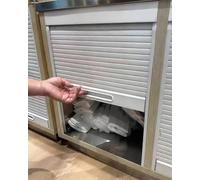 HGOuhK Puerta Concertina enrollable con riel y manijas, puertas de persiana desplegables flexibles for mostradores Campervan Barn(40x100cm/16x39in)