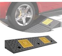 HGOuhK rampas de bordillo Rampa for bordillos de automóviles, carril goma antideslizante, umbral, escalón for sillas ruedas, patinetes eléctricos y cortadoras césped Goma(100*25*8cm/39*10*3.1in)