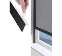 HGOuhK Tira bloqueadora de luz Tiras Opacas for persianas, Tiras for Cortinas en Forma de L, for Uso Cine casa/Hotel/guardería Canal Opaco en Forma U(Nero)