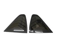HGPVPKZAZD Alerones Laterales Ventana Trasera para Qashqai para J10 2007-2014 Persiana Coche Ventana Lateral Trasera Persianas ABS Pegatina Triangular Alerón Trasero Coche(Carbon Look)