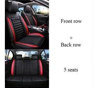 HGPVPKZAZD Asiento Coche Cubierta Cojín Antideslizante Personalizado para KIA para Sportage para Ceed para Rio para Niro para Stinger para Optima Accesorios para Coche(Black Red 5 Seat)