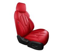 HGPVPKZAZD Asiento Coche Cubierta Funda Asiento Personalizada para Ford para Focus 2 3 para Mondeo Mk4 para S MAX para Kuga para Fiesta para Cmax para Ranger para Mustang(Red-Full Set)