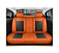 HGPVPKZAZD Asiento Coche Cubierta para Ford para Fiesta MK7 para Fusion para Focus 3 MK3 para Explorer 5 para Ranger para Taurus para Edge Conjunto Personalizado Asiento(Black Orange 1 Set)