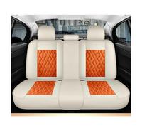 HGPVPKZAZD Asiento Coche Cubierta para Mitsubishi para Pajero para Lancer para Outlander XL 3 para Space para Star para Grandis para Carisma Conjunto Personalizado Asiento(Beige Orange 1 Set)