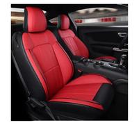 HGPVPKZAZD Asiento Coche Cubierta para Mustang Coupe Convertible 2015-2024 Fundas Asiento Coche Ajuste Personalizado Juego Completo Perforado En Medio(Design Red Black)