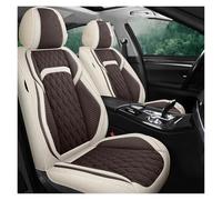 HGPVPKZAZD Asiento Coche Cubierta para para RAV4 para Avensis T25 T27 para Yaris para Auris para Aqua para Prius para Camry para Aygo Conjunto Personalizado Asiento(Beige Coffee 1set)