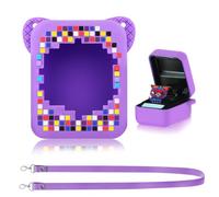 HGRGHH Protección de Silicona Compatible con Bitzee Digital Pet, Fundas de Silicona Anticaídas con Cordones Ajustable, Fundas Protectoras EVA para Interactive Animal y Mascota Virtual, Violet
