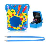 HGRGHH Protección de Silicona Compatible con Disney Digital Pet Electronic Pet, Fundas de Silicona Anticaídas con Cordones Ajustable para Interactive Animal y Mascota Virtual (Azul)
