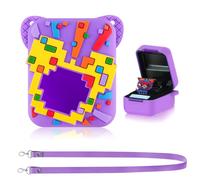 HGRGHH Protección de Silicona Compatible con Disney Digital Pet Electronic Pet, Fundas de Silicona Anticaídas con Cordones Ajustable para Interactive Animal y Mascota Virtual (Violet)